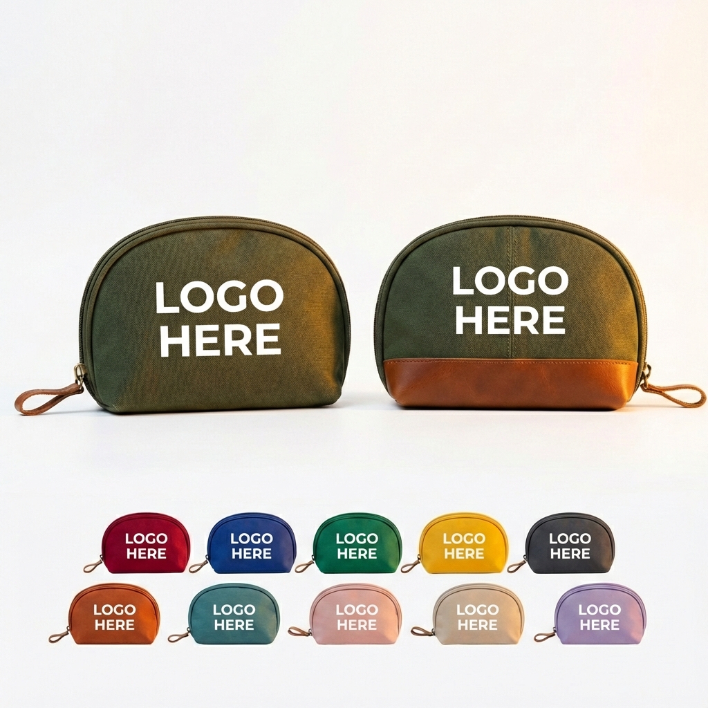 Green Compact Travel Organizer Pouch Set