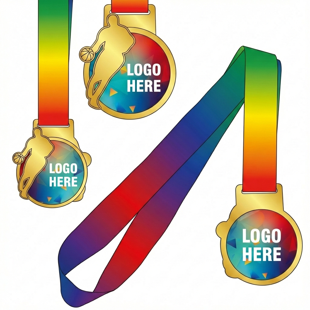 Vibrant Achievement Award with Personalized Ribbon