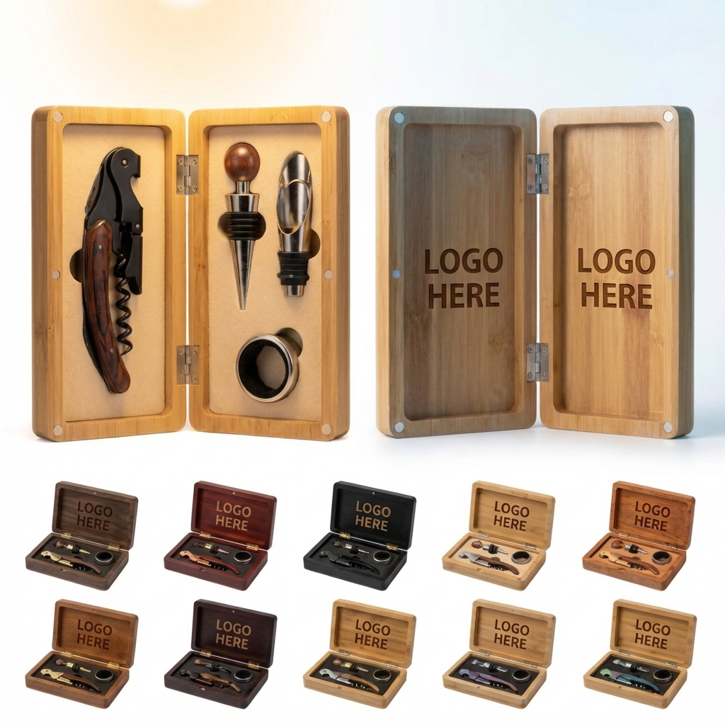 The Complete Bamboo Wine Pouring & Preservation Set