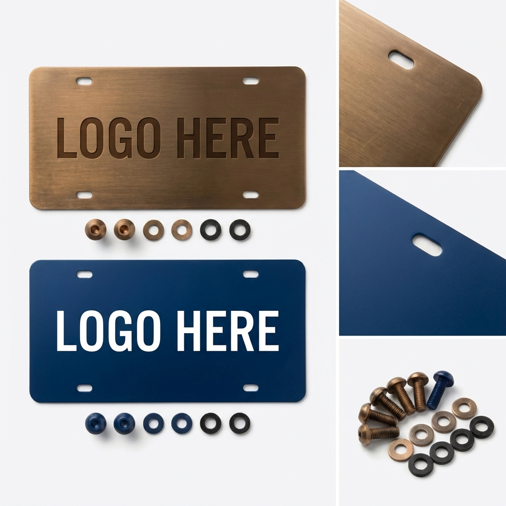 Smooth Finish Customizable License Plate Blank